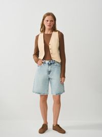 Лонгслив из смесового тенселя "Карамель" женский