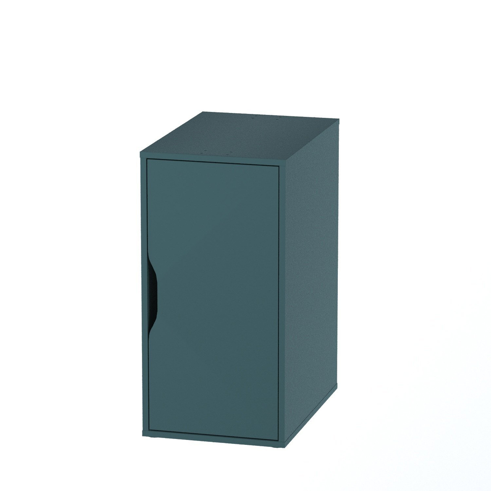 Тумба Ингар ДВ 36x71x53, серо-бирюзовый