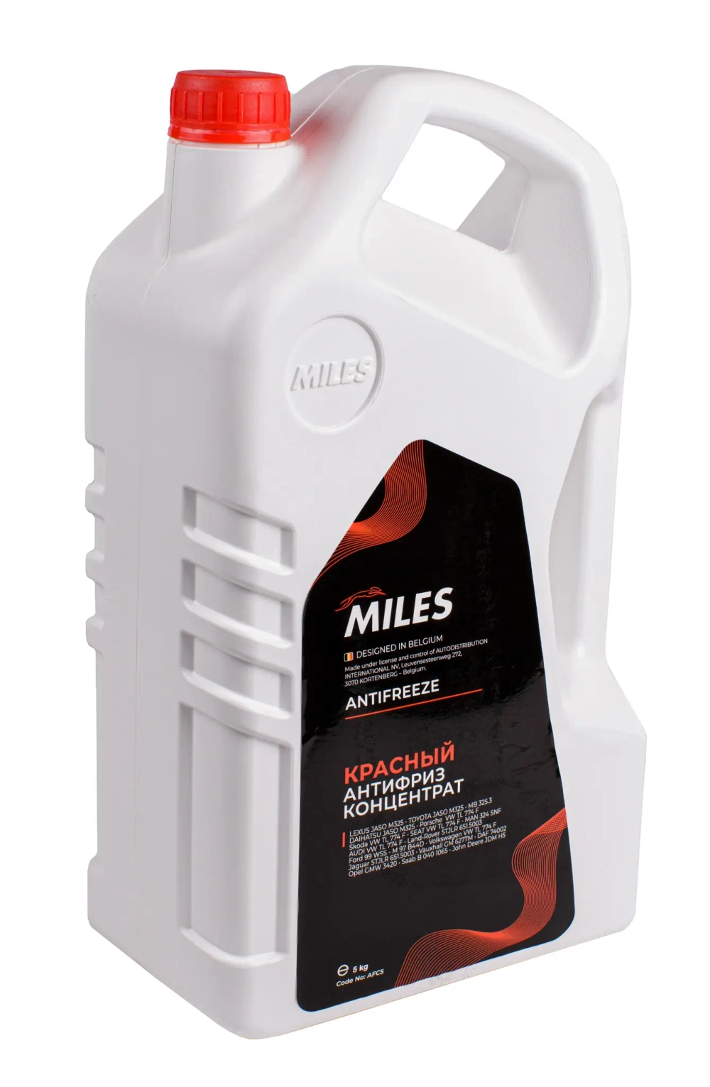 Антифриз MILES красный G12/G12+ готовый 5кг