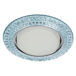 DK LD26 BL/WH Светильник ЭРА декор cо светодиодной подсветкой Gx53, голубой