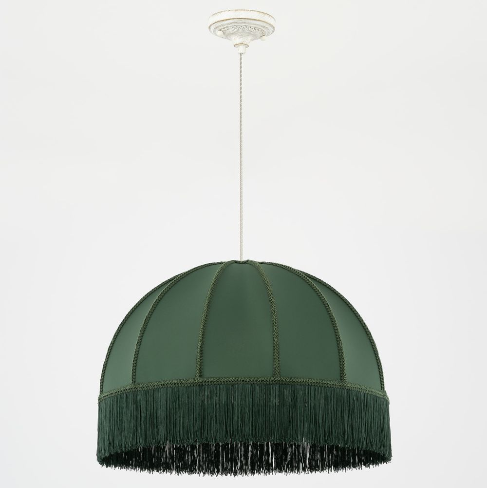 Citilux Базель CL407022 Подвесной светильник патина с зелёным абажуром