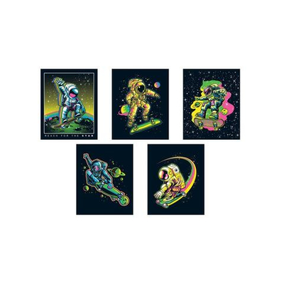 Тетрадь А5 48л. клетка "Космос неон" (Академия Групп)