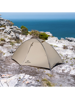Палатка Naturehike Jiling PRO 1-местная, алюминиевый каркас, сверхлегкая, светло-коричневая