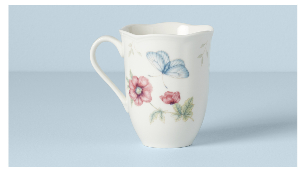 Кружка 354мл Lenox Бабочки на лугу золото