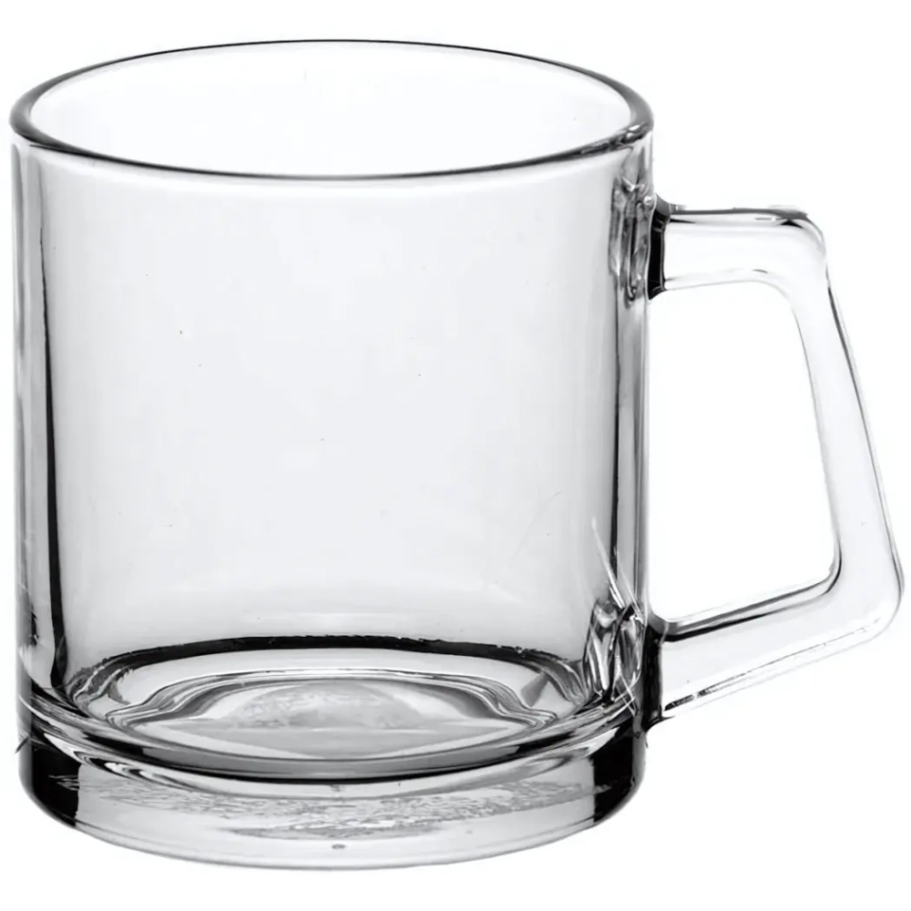 Кружка стеклянная 370мл «Бейзик» 55991SLBFD