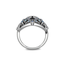 "Элэна"  кольцо в серебряном покрытии из коллекции "Хрустальный сад" от Jenavi