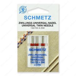 Иглы стандартные двойные 130/705H ZWI № 80/2.0 (3 шт.)