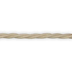 Ретро провод, витой кабель 20 метров 3x2.5 Retrika, слоновая кость, RP-32506-20