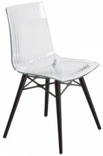 Стул прозрачный Papatya X-Treme-S Wox Beech Wood, венге, прозрачный