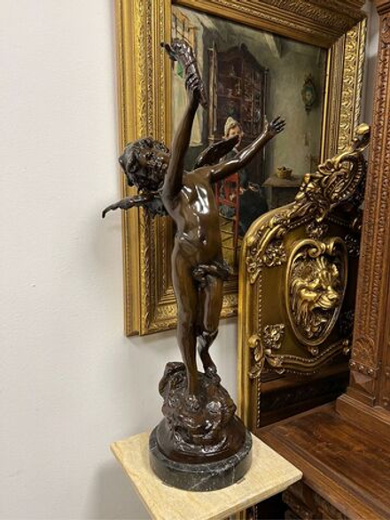 Винтаж: Бронзовая скульптура «Ангел»