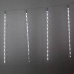 Гирлянда для улицы «Тающая сосулька» 3,0 м*80 см 575 лампы LED, IP-54, Белый (8 трубок)