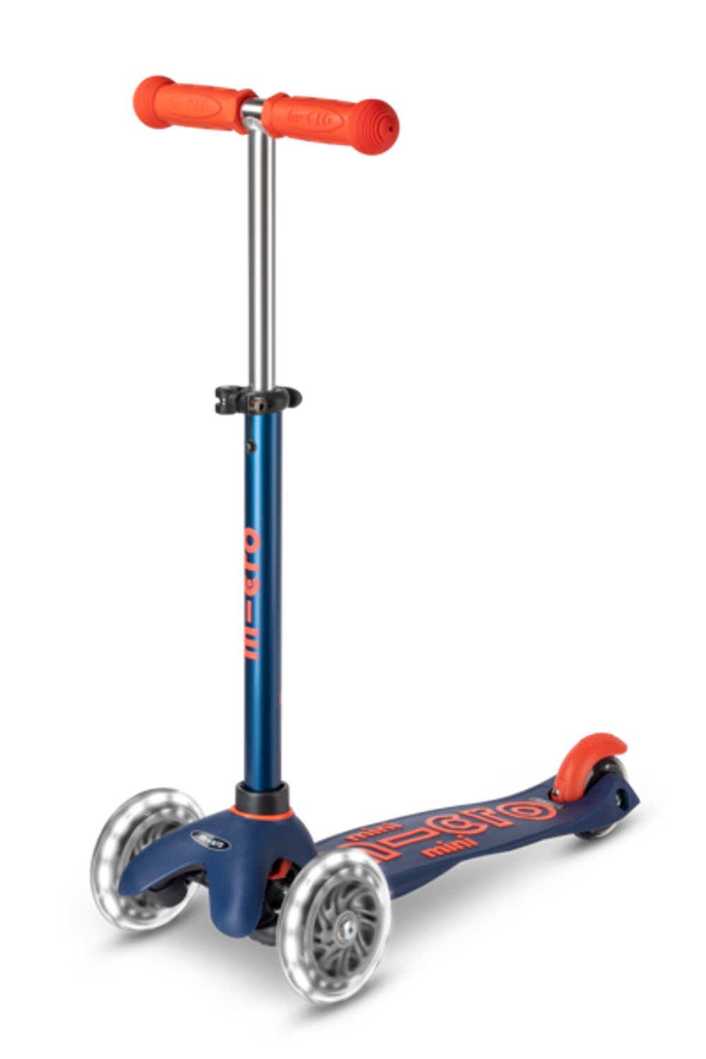 Самокат Mini Micro Deluxe LED Темно-синий