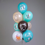 Шар латексный 30см Лошадки (Ассорти)