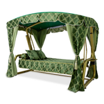 Княгиня зеленая кровать сбоку