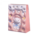 Пакет подарочный бумажный Alingar, (L+) 26х32х10 см, вертикальный, "Милые мишки", матов. ламинация, тиснение голография, эффект 3D, ассорти