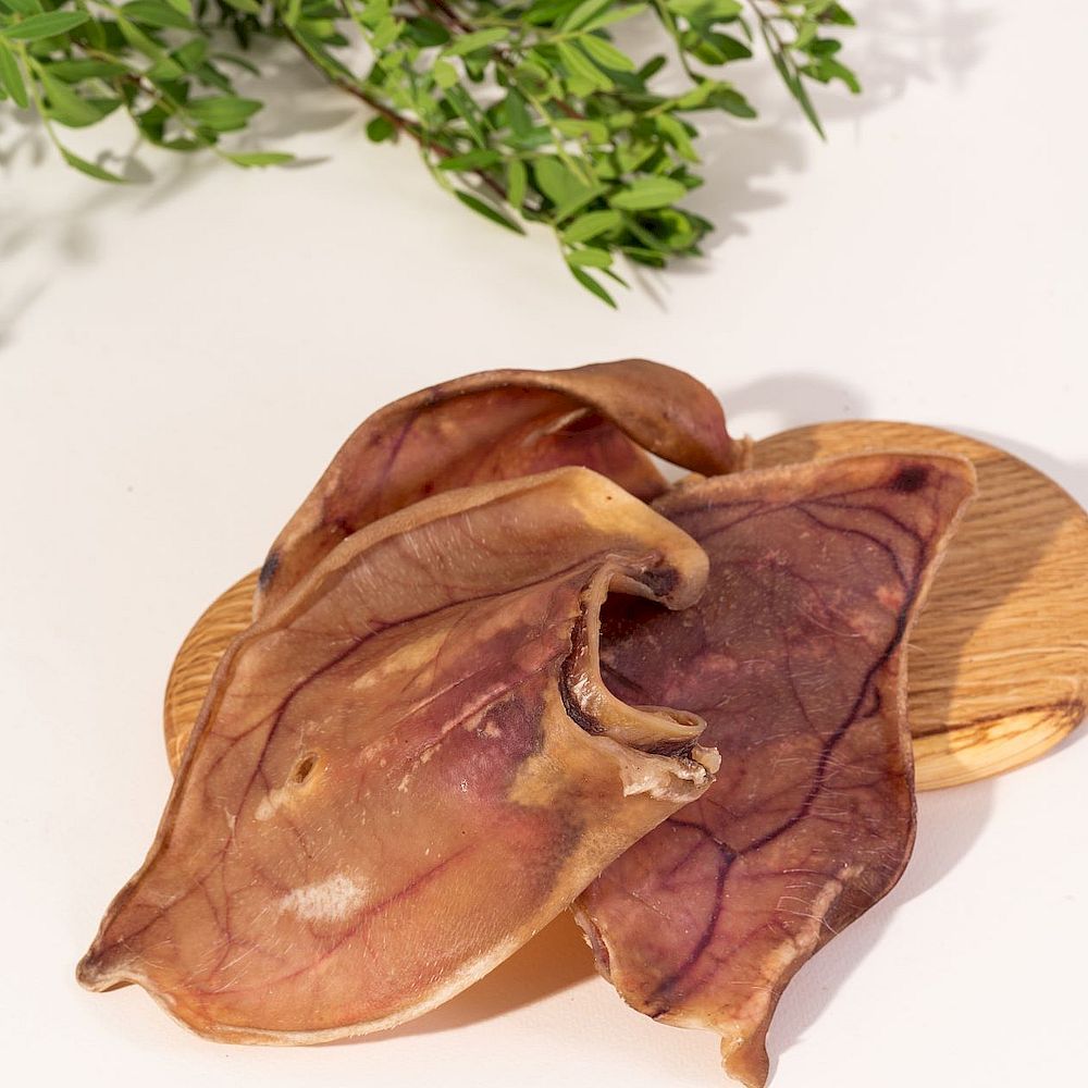 Лакомство для собак Сытый Питомец Ухо свиное целое сушеное, упаковка 500 г