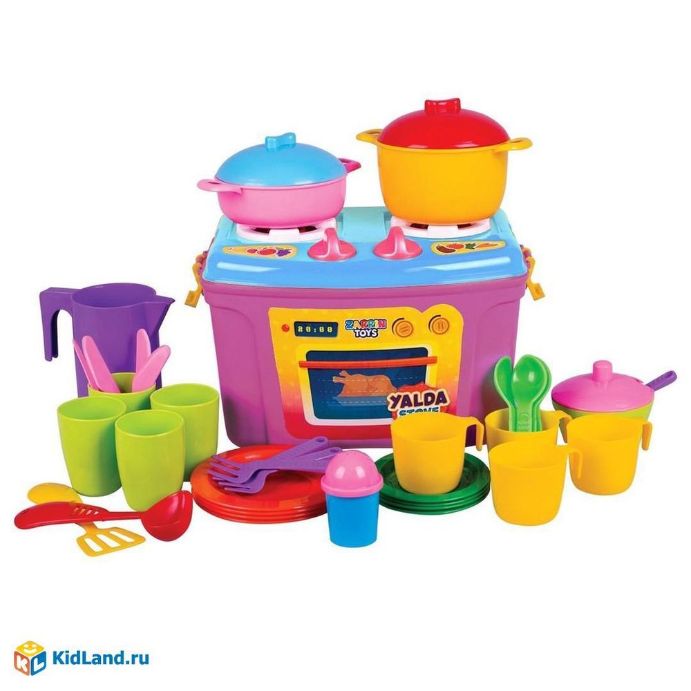 Кухня игровая Mini Stove с набором, 35 предм., розов. (Орион) Кухня игровая Mini Stove с набором, 35 предм., розов. (Орион)