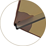 Зонт Митек 2м х 2м.(8) Ст с воланом