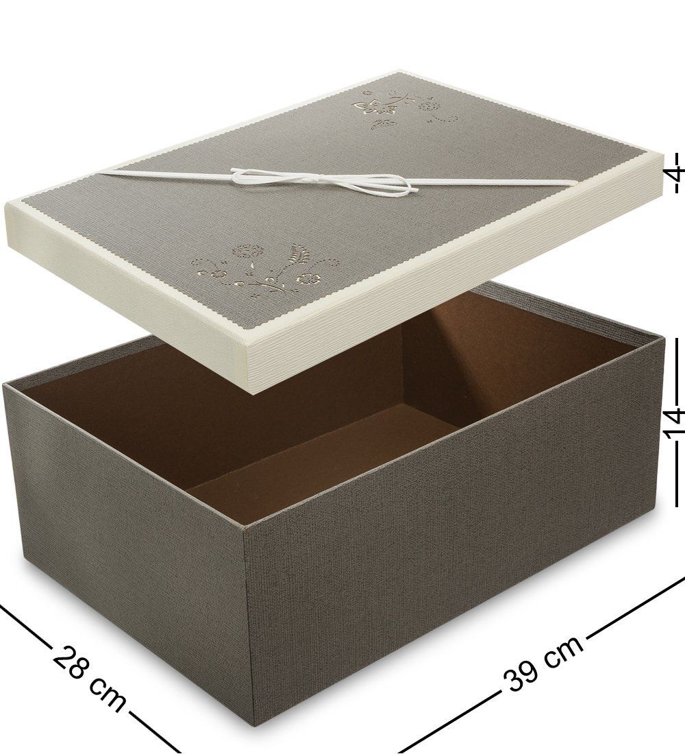 WF-74/3-B Коробка «Прямоугольник» цв.серый