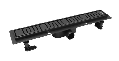 Трап душевой ПЛАСТИКОВЫЙ (ЧЕРНЫЙ) с сухим затвором 60см  ViEiR  (4/1шт)