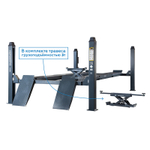 NORDBERG (4450) Подъемник 4х-стоечный c траверсой от гидростанции, г/п 5 тонн, для сход-развала (серый)