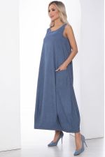 Сарафан В стиле бохо (голубой) П10097 LT Collection