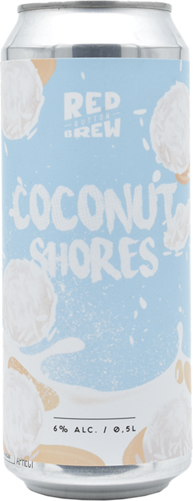 Пиво Рэд Баттон Коконат Шорс / Red Button Coconut Shores 0.5 - банка
