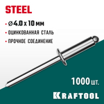 KRAFTOOL Steel, 4.0 x 10 мм, 1000 шт, стальные заклепки (311703-40-10)