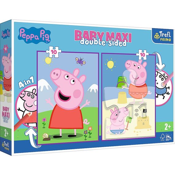 Puzzle &quot;Baby MAXI 2x10&quot; - Peppa&#39;s good day / Peppa Pig