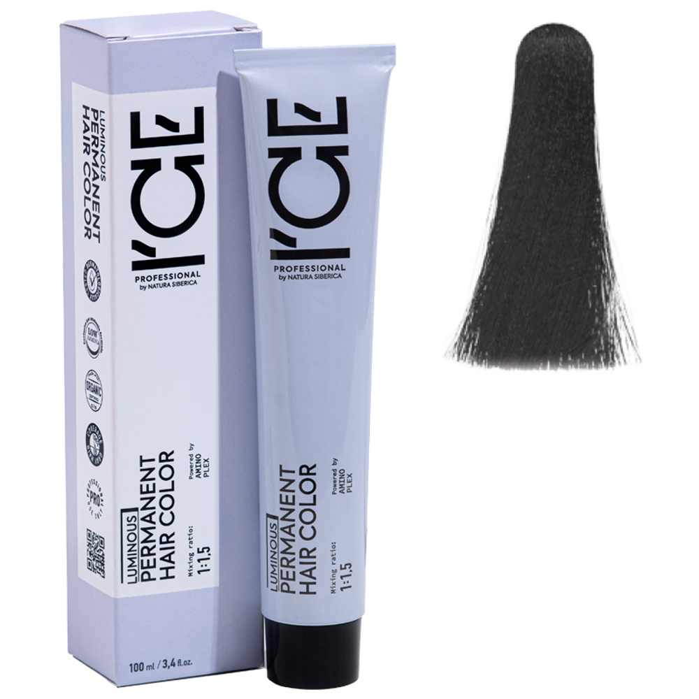 4.00 крем-краска ICE Permanent каштановый интенсивный - 100 мл.