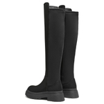 Teenmix Slim Boots, Pre Fall Soft Boots Knee high Boots 4.5cm Women"s Black