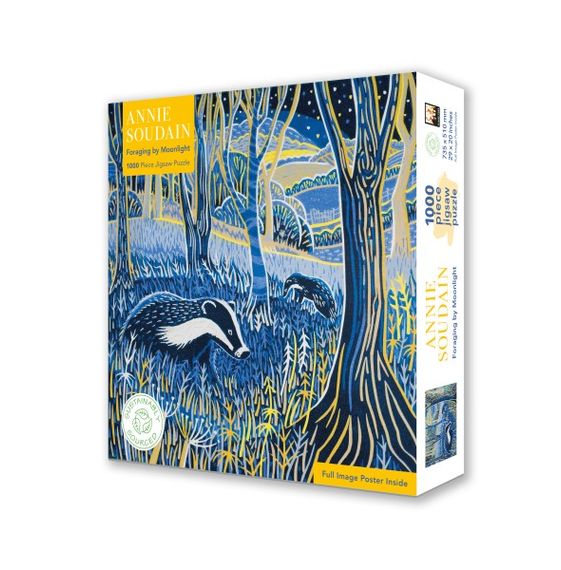 Pazl / Пазлы /Puzzles Adult Sustainable Jigsaw Puzzle Annie Soudain: Foraging by Moonlight