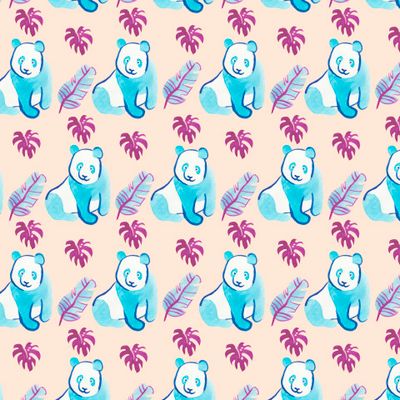 Бесшовный принт тропический