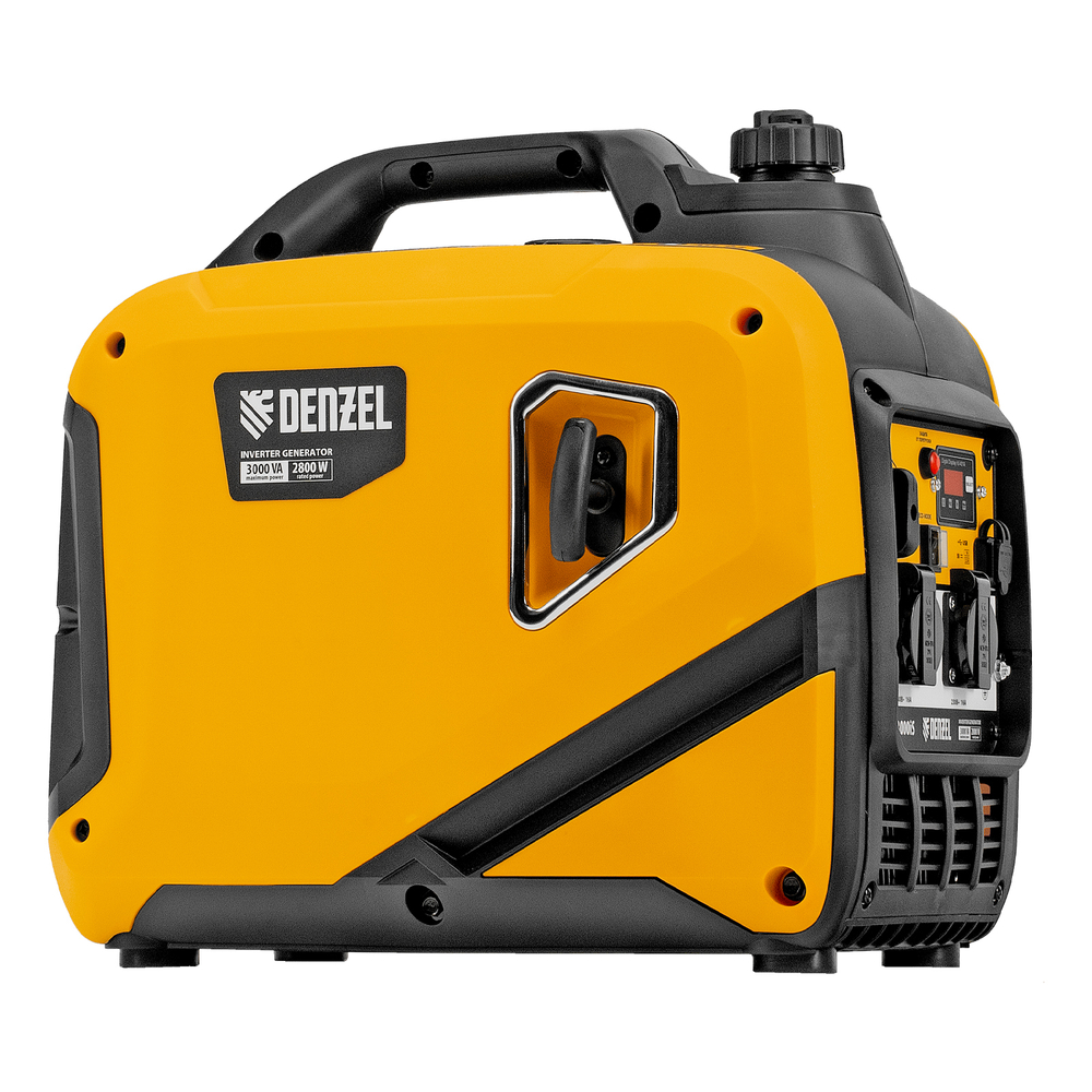Генератор инверторный GS-3000iS, 3,0 кВт, 230 В, закрытый корпус, ручной старт DENZEL