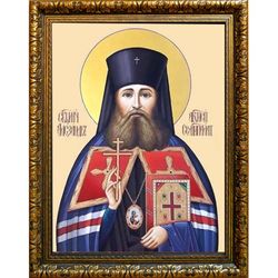 Александр (Щукин) Семипалатинский, архиепископ священномученик. Икона на холсте.