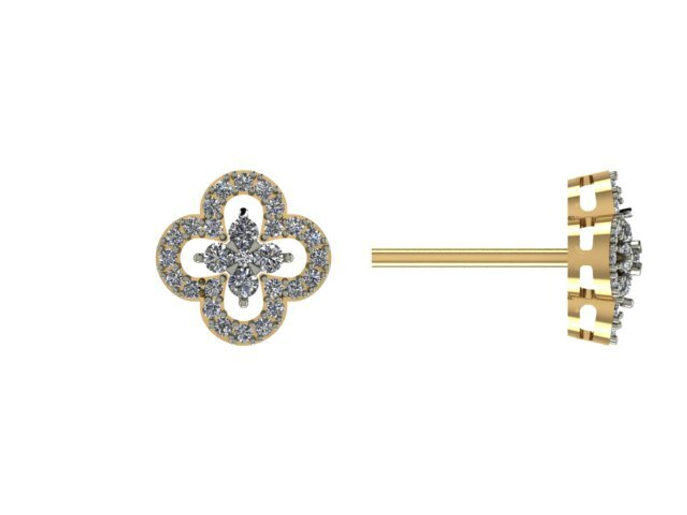 Серьги из золота 585 пробы
