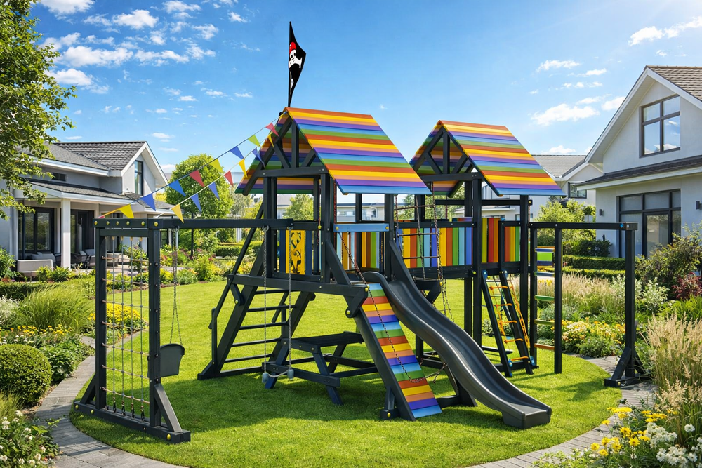 Детская площадка Савушка - 1 (BLACK EDITION)