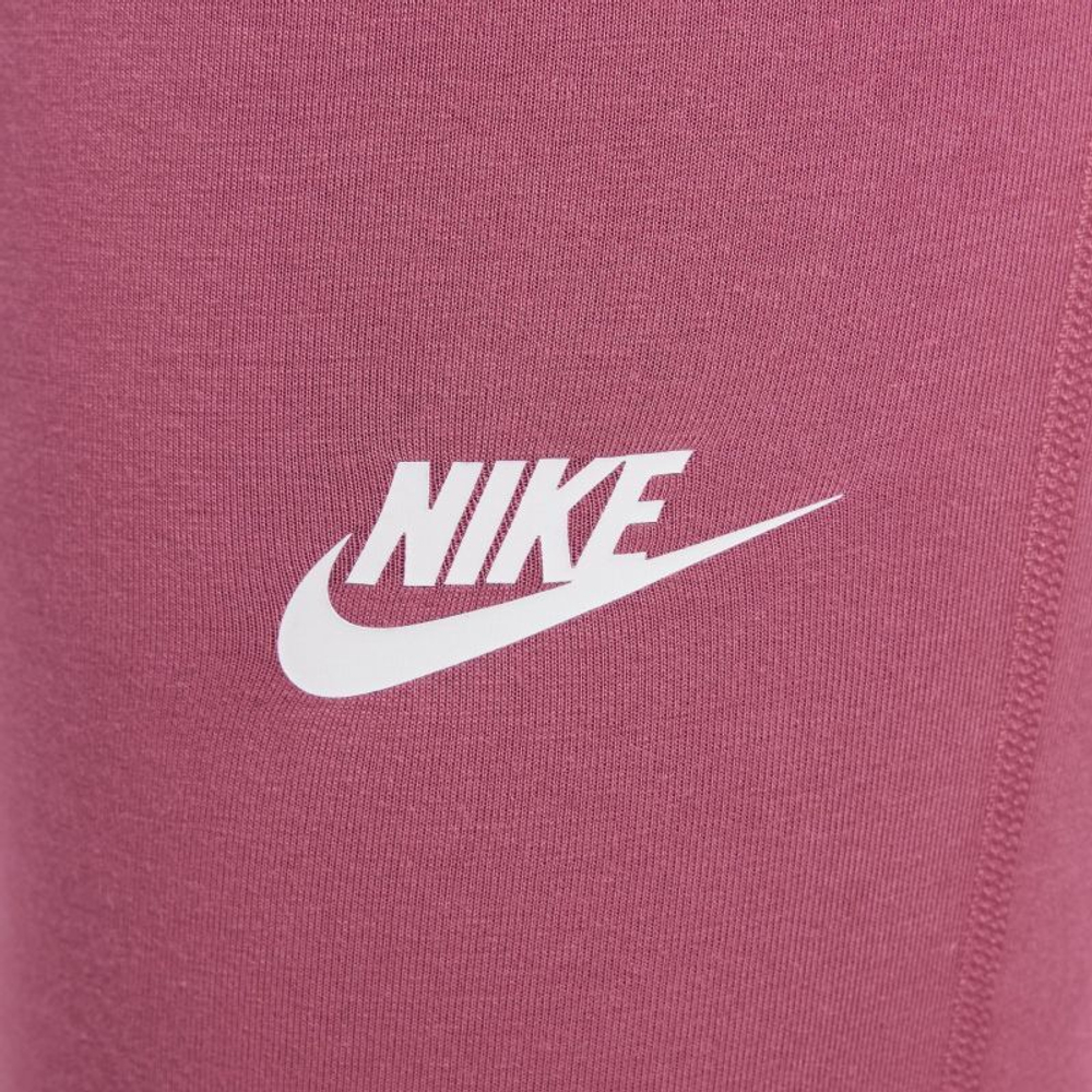Брюки для девочки теннисные Nike Sportswear Classic High-Waisted - sweet beet/white