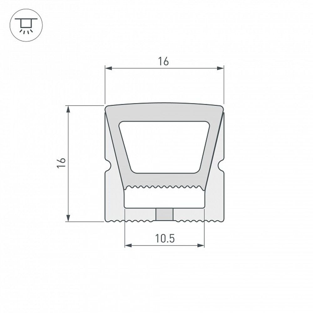 Короб накладной гибкий Arlight WPH 040270