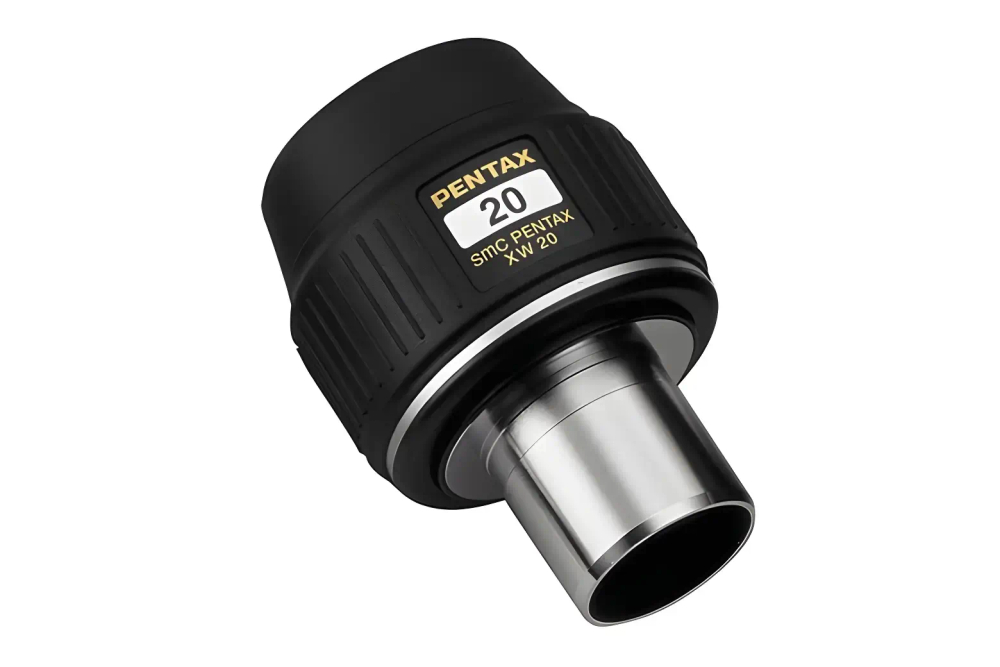 Окуляр PENTAX SMC XW 20 мм с черным корпусом и серебристым ободом
