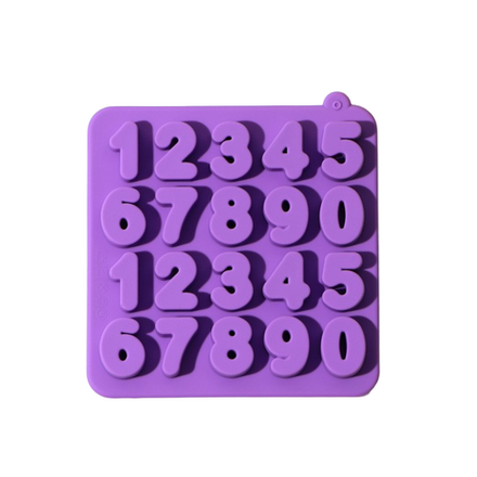 Форма для шоколада «Цифры», 16×16×2 см, 20 ячеек, цвет МИКС