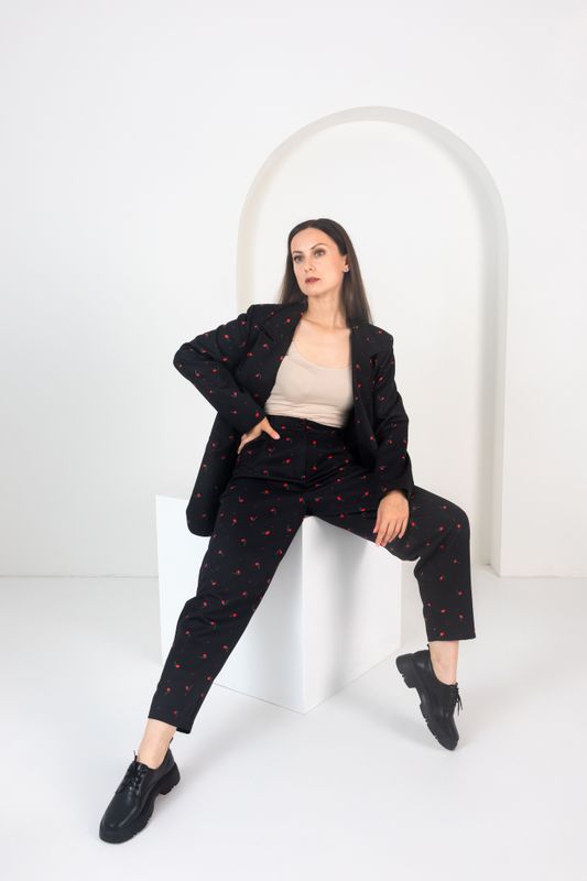 ПИДЖАК С ПРИНТОМ BLACK TULIP. PROF