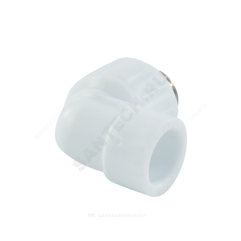 Угольник PP-R комбинированный белый Дн 25х3/4" НР VALFEX 10126025