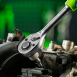 Ключ-трещотка 1/2", 45 зубьев, с быстрым сбросом, матовый хром Сибртех