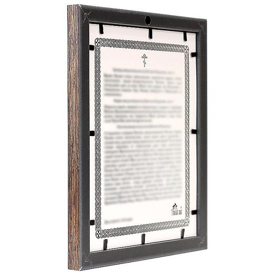 Купить икону Архангел Михаил грозных сил Воевода в деревянной рамке 20*23,5 см недорого