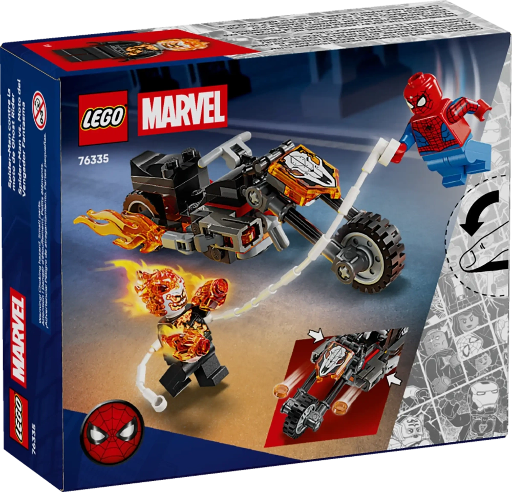 Конструктор LEGO Marvel 76335 Spider-Man vs. Ghost Rider Motorcycle