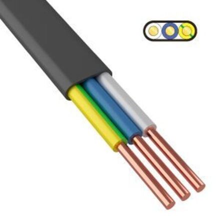 Кабель силовой медный ВВГ-Пнг(А)-LS 3x4 мм² 100 м, ГОСТ 31996-2012, ТУ 16.К71-310-2001