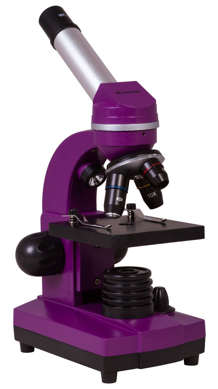 Микроскоп Bresser Junior Biolux SEL 40-1600x, фиолетовый