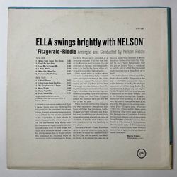 Винтажная виниловая пластинка LP Ella Fitzgerald and Nelson Riddle Ella Swings Brightly With Nelson (USA 1962)