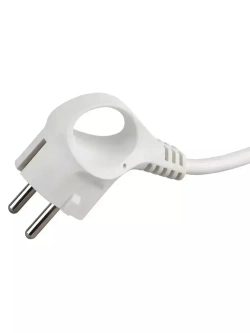 Удлинитель сетевой бытовой Intro UES350-W с заземлением и выключателем 3 розетки 5 м, 10А, ПВС 3х0,75мм2